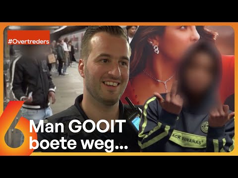 Man GOOIT BOETE OP DE GROND voor ogen van handhavers… | Overtreders