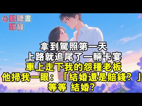 拿到駕照第一天，上路就追尾了一輛卡宴。車上走下我的怨種老闆。他掃我一眼：「結婚還是賠錢？」等等。結婚？#小說 #有聲書 #甜寵 #小說推文