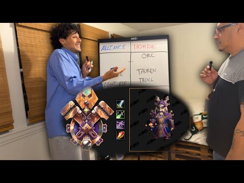 My Dad FINALIZES His First World Of Warcraft Character