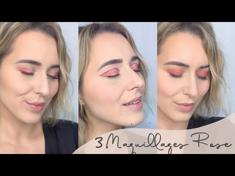// 3 maquillages pour voir la vie en rose //