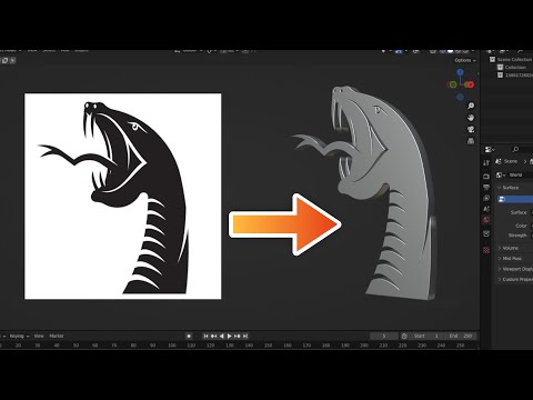 Convert .SVG File Into 3D | Blender EASY Tutorial