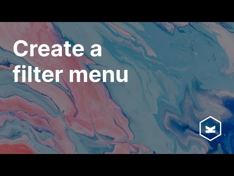 Create a filter menu