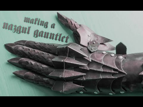 Making a Steel Plate Nazgul Gauntlet