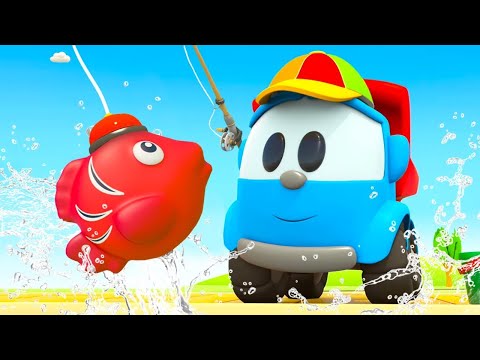 Музыкальные мультики Грузовичок Лева - Красная рыбка. Сборник песен для детей