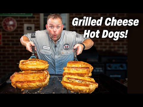 Grilled Cheese Hot Dogs are the BEST way to eat hot dogs!!!