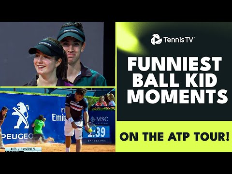 Funniest Tennis Ball Kid Moments! ๐