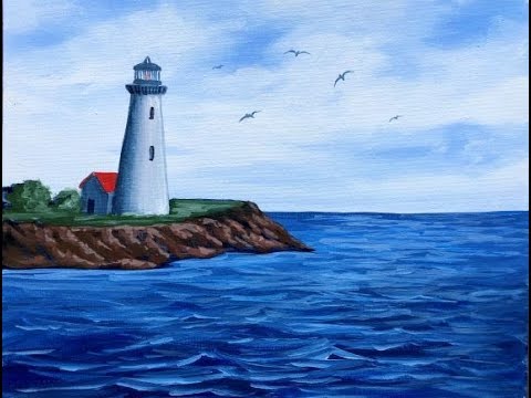 Lighthouse Painting Lesson with Victoria Gobel