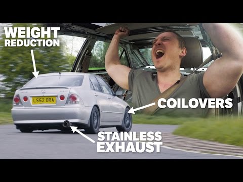 How Much Faster Is My IS 200 Track Car With Coilovers, Full Exhaust System & Weight Reduction?