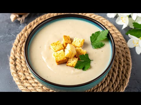 Creamy Mushroom Soup with Garlic — Better Than in a Restaurant! A Simple Homemade Recipe!
