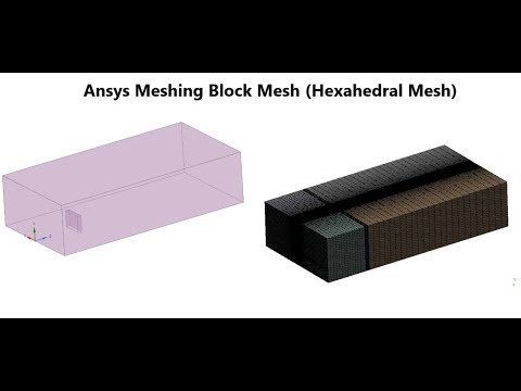Ansys Meshing to get Hexahedral Mesh or Block Mesh || Hexa Mesh with Biasing