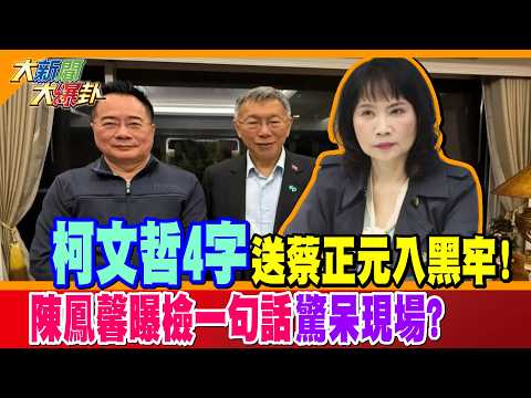 柯文哲4字送蔡正元入黑牢!陳鳳馨曝檢一句話驚呆現場?【#大新聞大爆卦】精華版1 @大新聞大爆卦HotNewsTalk