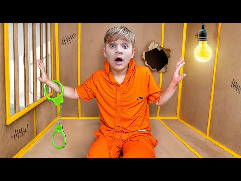 تحدي الهروب من السجن الكرتون