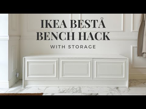 IKEA BESTA / BESTÅ BENCH HACK | EXTRA STORAGE