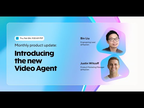 Monthly product update: Introducing the new Video Agent