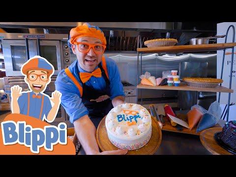Blippi Bakes Cakes & Other Fun Stuff! | Baking For Kids | Educational Videos For Toddlers