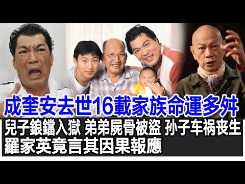 【粵語】成奎安去世16載家族命運多舛！兒子鋃鐺入獄，弟弟屍骨被盜，孫子又突遭車禍喪生，羅家英竟言其因果報應#成奎安#羅家英#影視明星大世界