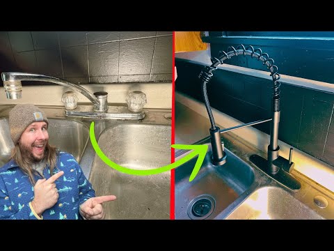 How to Replace Kitchen Faucet, So EASY anyone could do it!
