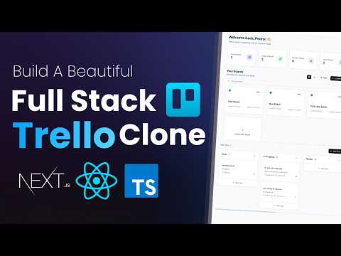 Build a Fullstack Trello App with NextJS 15, Supabase, TailwindCSS, Drag & Drop