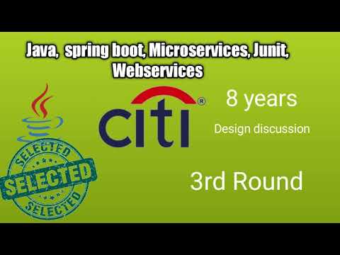 Citibank design interview | java interview questions and answers | Microservices interview questions