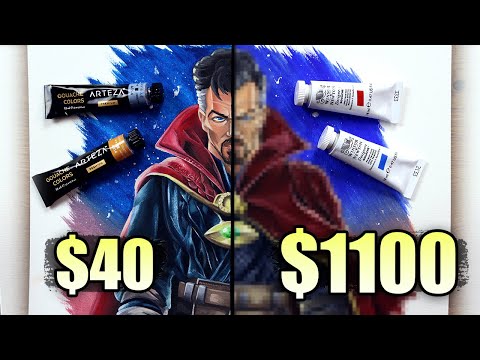 $40 vs $1100 GOUACHE | Which is WORTH IT..? | DR. STRANGE