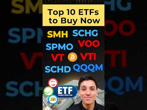10 Best ETFs for long-term investing in the stock market #etfinvesting #etf #etfs