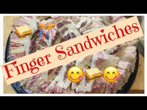 FINGER SANDWICHES/PARTY SANDWICHES 🥪😋