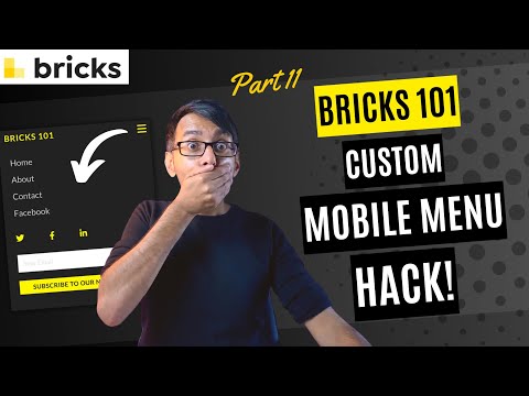 Bricks 101 Part 11 - Custom Mobile Menu Dropdown Trick with Nestable Accordions - BricksBuilder