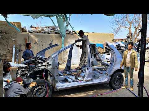 "From Scrapyard to Streets: A Car's Second Chance" Japan Toyota Vitz 🛺