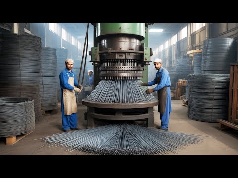 Unbelievable Nail Production Process - How This Machine Makes Millions of 6-Inch Nails Nonstop!