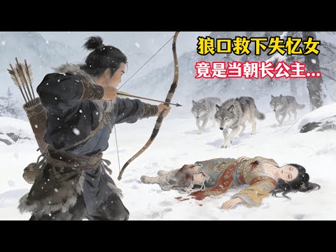 獵戶救回失憶女，她每天只寫一個“赦”字，五年後官兵圍村叫她長公主... #猎人 #古偶 #宫廷 #故事会 #情感故事 #古代故事