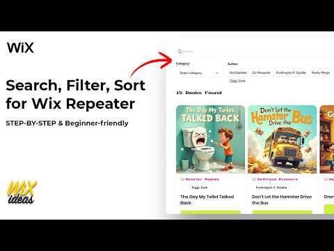 Add Advanced Filters in Wix (Search, Sort & Preloader!) | Wix Ideas