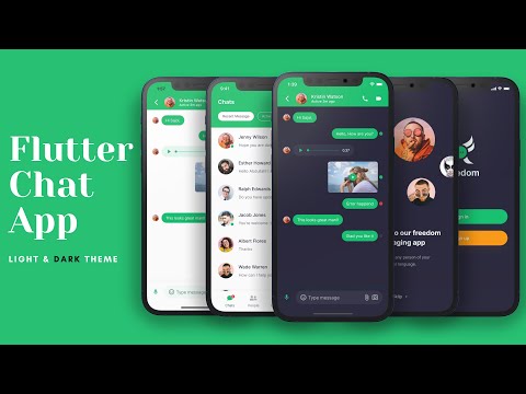 Chat/Messaging App Light and Dark Theme - Flutter UI - Speed Code