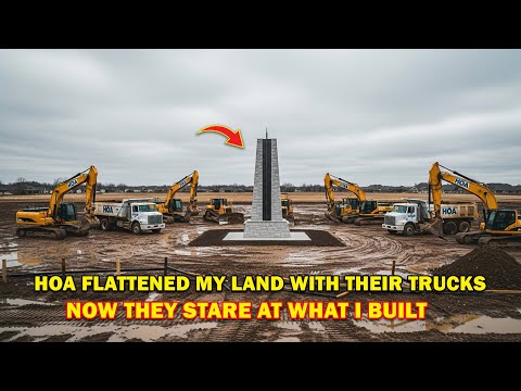 HOA Karen Flattened My Land With Her Trucks — But Froze When She Saw the Monument I Built Overnight