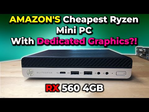 Amazon's Cheapest Mini PC With Full Graphics Card? | HP Elite Desk Mini RX 560 4GB Upgrade