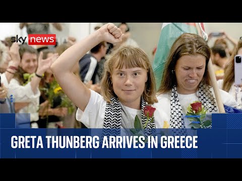 Greta Thunberg arrives in Greece after deportation from Israel