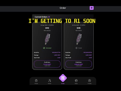 Getting to LEVEL R1 with MinerX RightArm3.0 $160/day