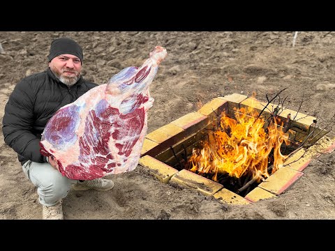 I Covered The Giant Beef With Dirt For The Perfect Holiday Dinner!