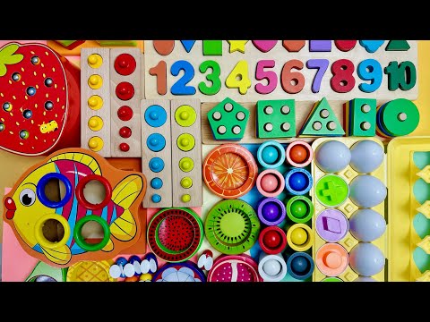 Лучшее Развивающее Видео Для Детей | Учим ЦВЕТА🌈ЦИФРЫ🔢ФИГУРЫ🟩