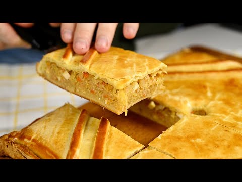Мягкий, тающий Пирог с капустой на бездрожжевом тесте. Любимый рецепт. Так вкусно!