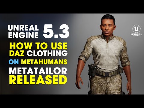 How to Use DAZ Clothing on MetaHumans with METATAILOR Tutorial ~ Amazing METATAILOR Released