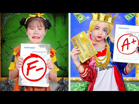 Bad Student Vs Good Student At School! Rich Student Vs Poor Student