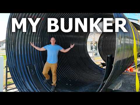 I'm Building a Backyard BUNKER Part 1 - THE BIG TUBE