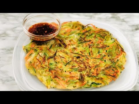 VEGETABLE PANCAKE | KOREAN PANCAKE | Pajeon | Pajun | EASY  BREAKFAST | NO EGG PANCAKE