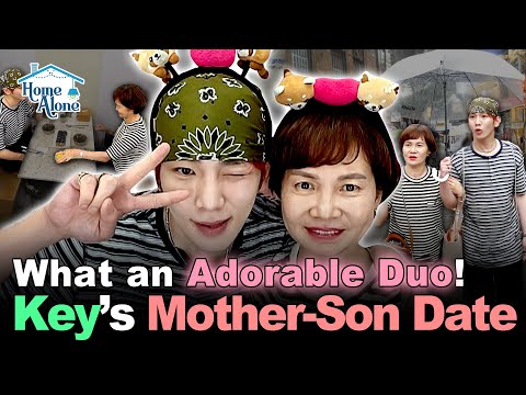 [Sub] Key & Mom’s Sweet Day Out in Daegu | Photo Booth & Food Tour with Matching Outfits #ILIVEALONE