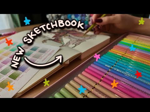 DRAWING IN A NEW SKETCHBOOK - a witch with attachment issues