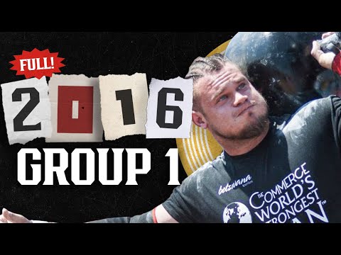 *FULL* 2016 World's Strongest Man | Group 1