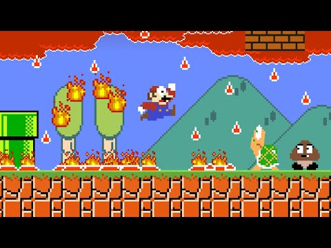 Super Mario Bros. but it's RAINING LAVA!