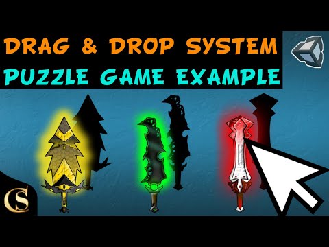 Drag and Drop System in Unity - Puzzle Game Example (PC and Mobile)