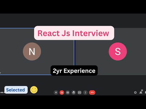 React Js Real Time Interview 2yr Experience | Front End Developer Interview | 🎉Selected