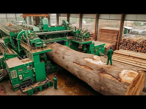 How Raw Logs Become Plywood | Inside an Industrial Wood Factory